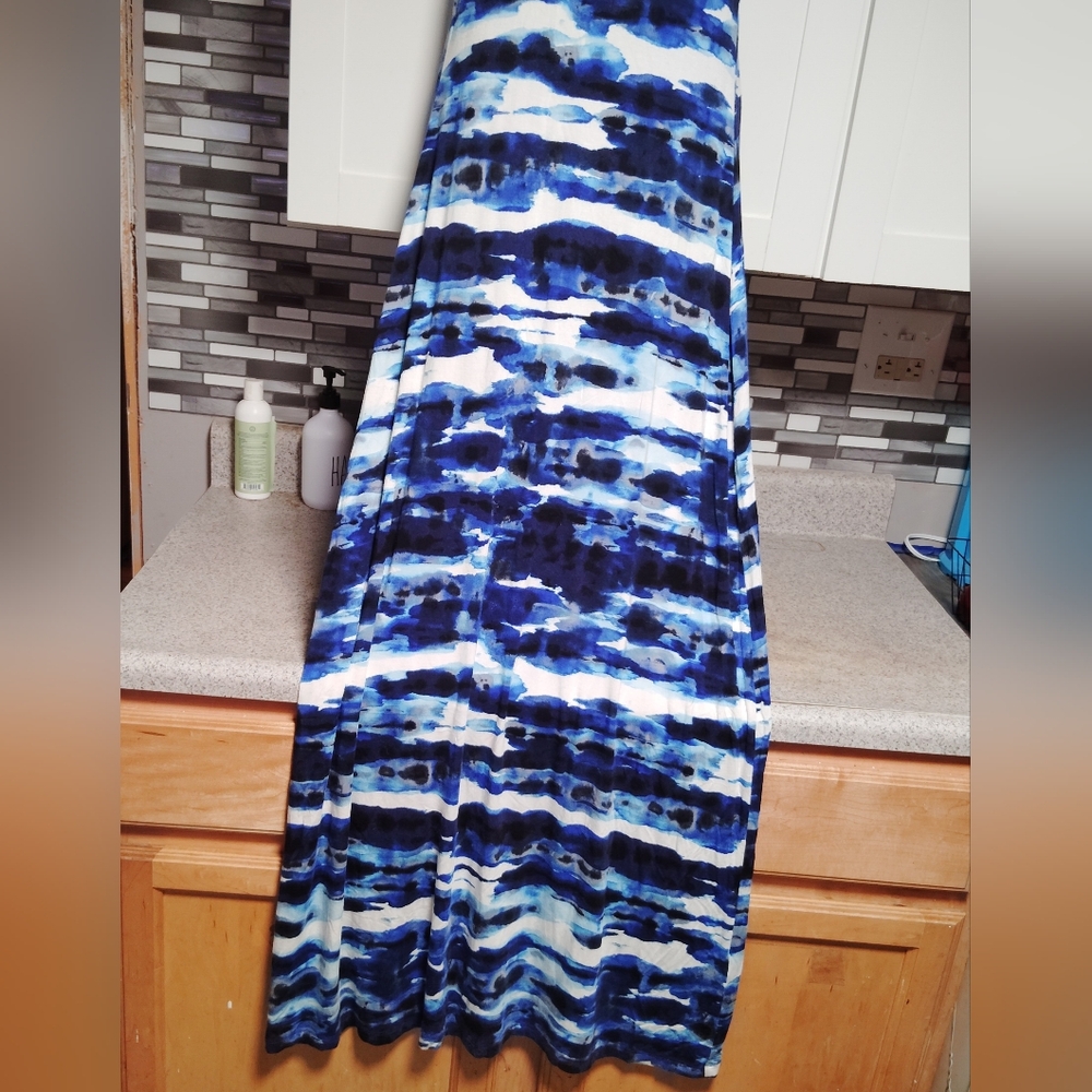 Cynthia Rowley Tie Dye Maxi Dress Racerback SZ- XS - Picture 2 of 6